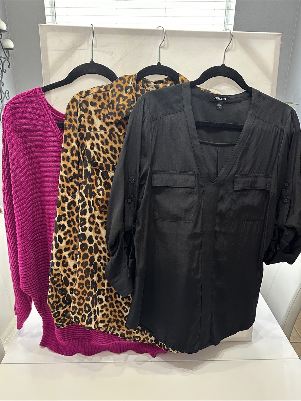 Size L Express Business Casual Top Bundle - Lot of 3 Workwear Pieces